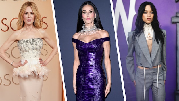 Nicole Kidman, Demi Moore und Jenna Ortega zeigen sich am roten Teppich zusehends dünner.