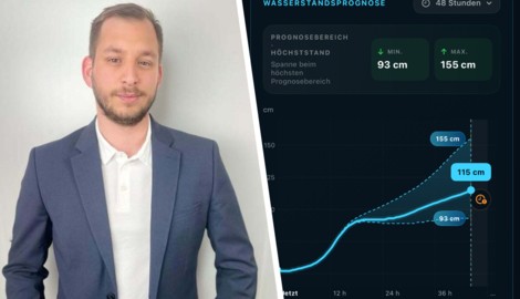 Für Philipp Palenik (li.) hat das Hochwasser 2024 gezeigt, wie wichtig schnelle Infos im ...