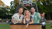 Clemens Trischler, Simone Lugner und Christopher Dengg trauten sich sogar in den Korb. Doch der ...