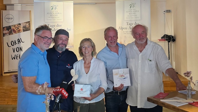 Adi Kulterer, Gottfried und Ingrid Bachler, Helmuth Micheler und Lojze Wieser freuen sich aufs ...