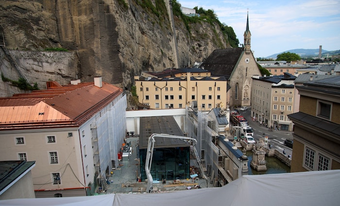 Das Festspielzentrum wird im Dezember eröffnet. Die Bauarbeiten im Berg werden zu diesem ...