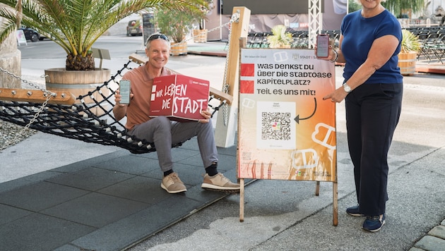 Im Nachhinein wollen der Amtsleiter der Stadtgärten Christian Stadler und Stadträtin Andrea ...