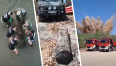 Die slowakische Polizei veröffentlichte ein Video der spektakulären Sprengung.