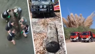 Die slowakische Polizei veröffentlichte ein Video der spektakulären Sprengung.