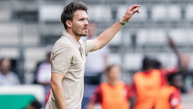 Salzburg-Trainer Danny Röhl kritisierte nach dem knappen Sieg seine Mannschaft.