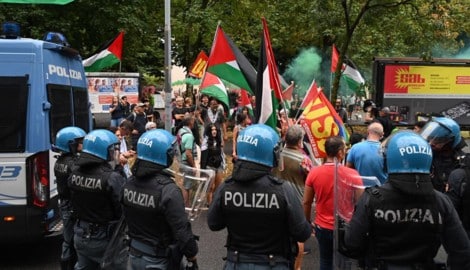 Vor dem Atalanta-Spiel gegen Hapoel Tel Aviv kam es zu einem großen Protest.