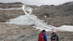 Der Forni-Gletscher bei Bormio in der Lombardei hat in den vergangenen Jahrzehnten massiv an Eis ...