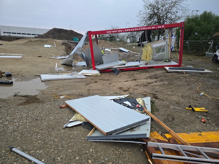 Sturmschäden in Neusiedl am See