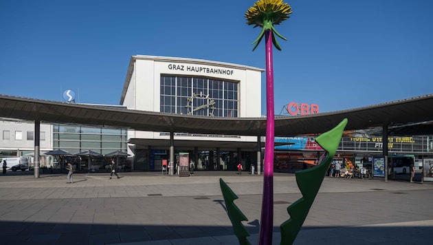 Der Grazer Hauptbahnhof ist unter den Top Drei der großen österreichischen Bahnhöfe.
