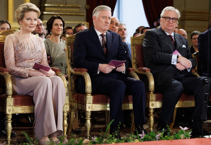 Königin Mathilde und König Philippe von Belgien mit Prinz Laurent