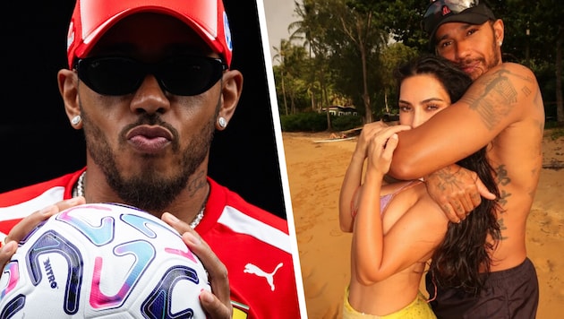 Lewis Hamilton genoss die Zeit mit Herzdame Kim Kardashian.