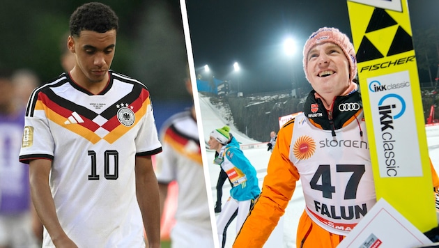 Severin Freund (rechts) kann die Situation rund um Jamal Musiala gut nachvollziehen.
