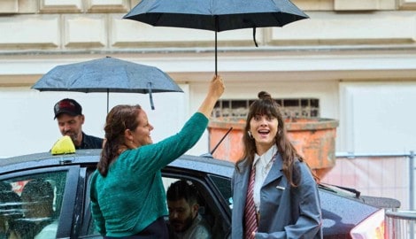 Noga Erez bei ihrer Ankunft vor dem Kino zur Premiere ihres eigenen Dokufilmes.