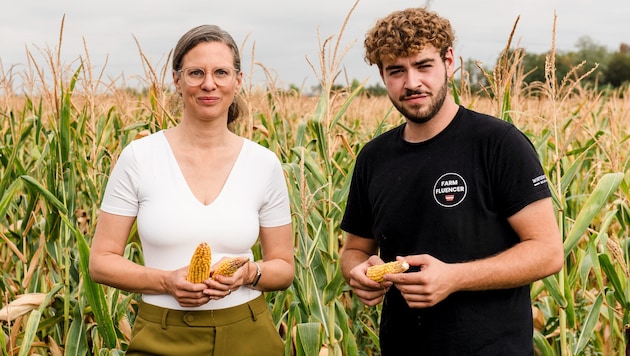 Vizelandeschefin Anja Haider-Wallner und „Bauaranger“ Sebastian Bauer.