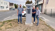 SPÖ-Bürgermeister Andreas Hueber, SPÖ-Vize Günther Straub und Amtsleiter Andreas Jagschitz beim ...