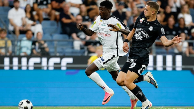 Ousmane Diawara (l.) füllte die Massombo-Rolle zuletzt gegen Sturm gut aus, Coach Zaric wünscht ...