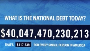 Erstmals über 40 Billionen Schulden in den USA: Das entspricht 117.000 Dollar pro US-Amerikaner.