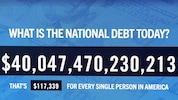 Erstmals über 40 Billionen Schulden in den USA: Das entspricht 117.000 Dollar pro US-Amerikaner.