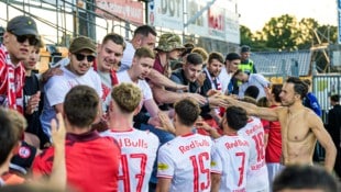 Die 30 Fans von Red Bull Salzburg bereuten ihre Reise nach Schweden nicht. 