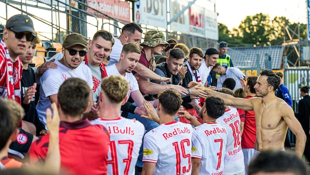 Die 30 Fans von Red Bull Salzburg bereuten ihre Reise nach Schweden nicht.