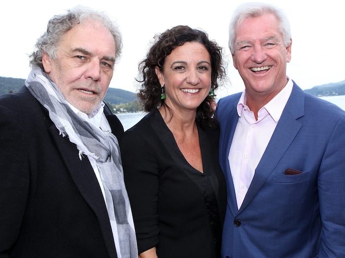 Klaus Graf mit Gattin Margot und Zürich-Krimi-Star Christian Kohlund.