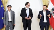 Marterbauer, Totschnig und Bernhard präsentierten die neuen Einigungen, für die es bereits ...