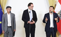 Marterbauer, Totschnig und Bernhard präsentierten die neuen Einigungen, für die es bereits ...