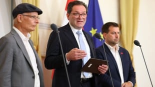 Marterbauer, Totschnig und Bernhard (v. li. n. re.) sprachen von einem „Meilenstein“.