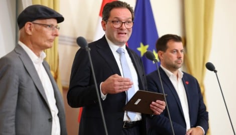 Marterbauer, Totschnig und Bernhard (v. li. n. re.) sprachen von einem „Meilenstein“.