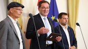 Marterbauer, Totschnig und Bernhard (v. li. n. re.) sprachen von einem „Meilenstein“.