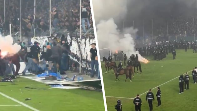 Heftige Ausschreitungen bei der Pokalpartie in Mannheim