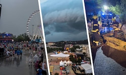 Das Unwetter sorgte für zahlreiche nächtliche Einsätze. Sogar das Frequency musste das ...