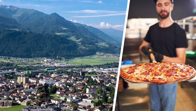 In Jenbach sind vor allem Pizzen (Symbolbild rechts) in aller Munde.