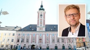 Krone KREATIV/Arman Kalteis, Patrick Huber Thomas Dewina, oberster Beamter im St. Pöltner Rathaus, zieht gegen die Stadt vor das ...