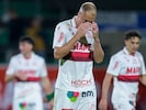Alex Hofleitner konnte seine vergebene Chance nicht fassen.