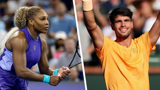 Serena Williams und Carlos Alcaraz
