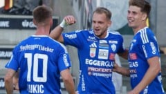 Angelo Gattermayer erzielte Hartbergs erstes Ligator in dieser Saison.