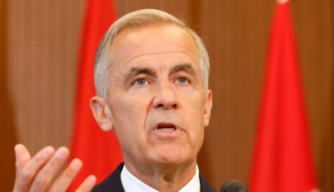 Kanadas Premierminister Mark Carney wirft US-Präsident Donald Trump vor, einen Handelskrieg ...