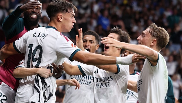 Neuzugang Carlos Espi traf in der Nachspielzeit zum 2:1-Sieg für Real madrid.
