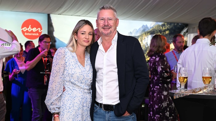 Auch Datapress-Chef Sebastian Tremmel genoss den VIP-Empfang mit Ehefrau Anja.