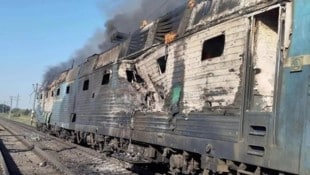 Der Zug 147 nach Odessa wurde von einer Drohne getroffen. 