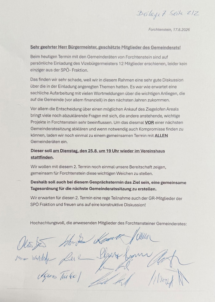 Kommunalpolitische Parallelwelten: Gemeinderätetreffen statt Gemeinderatssitzung.