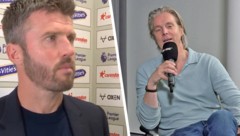 Michael Carrick (li.) und Jan Age Fjörtoft