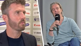 Michael Carrick (li.) und Jan Age Fjörtoft