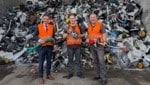 Saubermacher-Vorstandsvorsitzender Andreas Opelt (l.) und Anlagenleiter Hanspeter Plazovnik (r.) ...