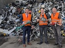 Saubermacher-Vorstandsvorsitzender Andreas Opelt (l.) und Anlagenleiter Hanspeter Plazovnik (r.) ...