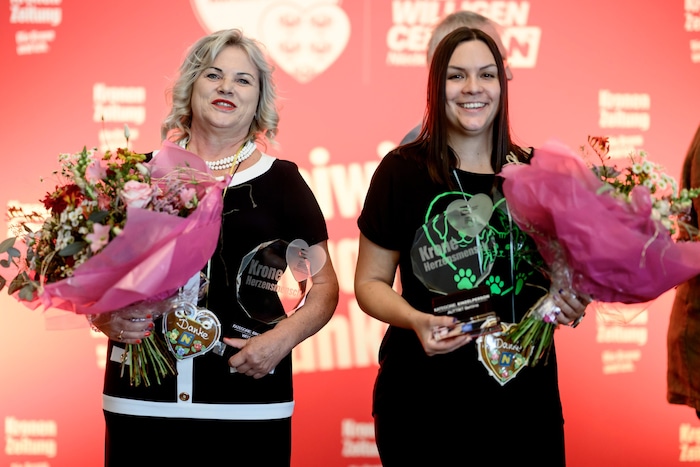 Die Herzensmenschen Helga Weitzer (Wiener Neustadt) und Bettina Auttritt (Gösin am Wagram).