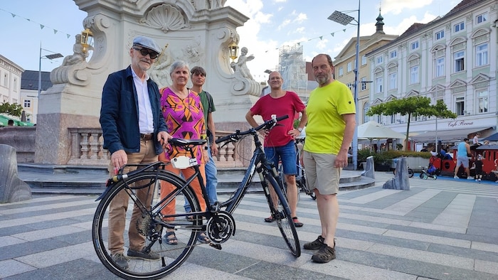 Radlobby mit Wilhelm Maurer, Ulrike Gutkas, Gabriel Schmid, Dieter Schmidradler und Walter ...