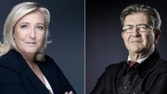 Laut einer aktuellen Umfrage könnte es in Frankreich 2027 eine Stichwahl zwischen Marine Le Pen ...