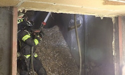 Die Feuerwehr brachte das Feuer schnell unter Kontrolle.